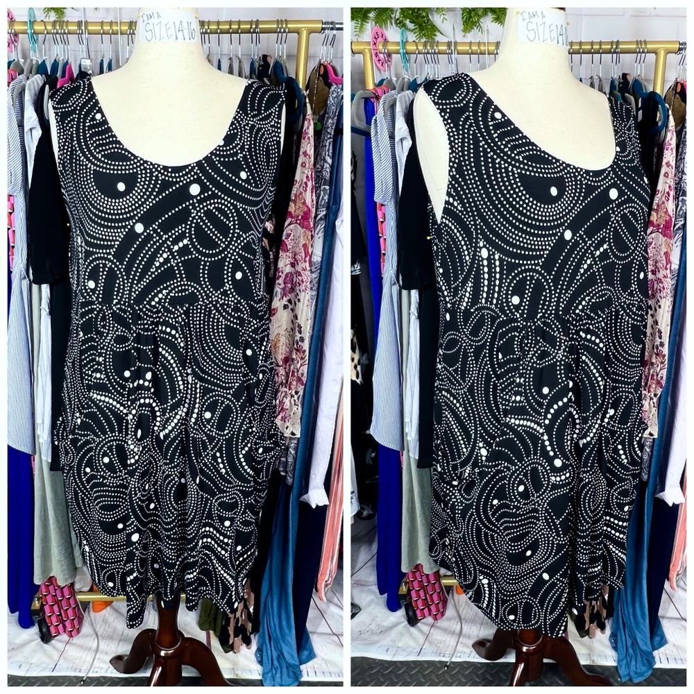 👗 |•J VALDI•| Pretty Black & White Stretch Dress